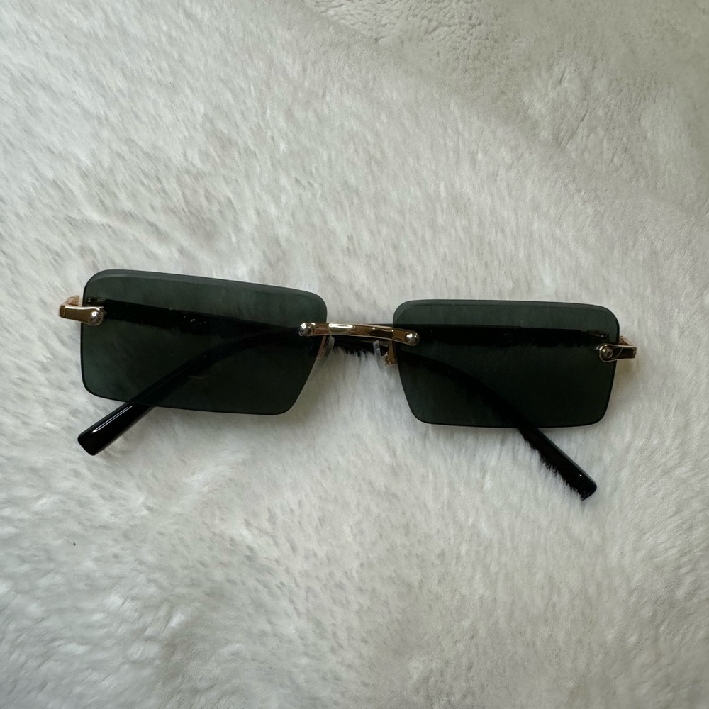 *Free With Purchase* Green Y2K Inspired Square Lens Glasses